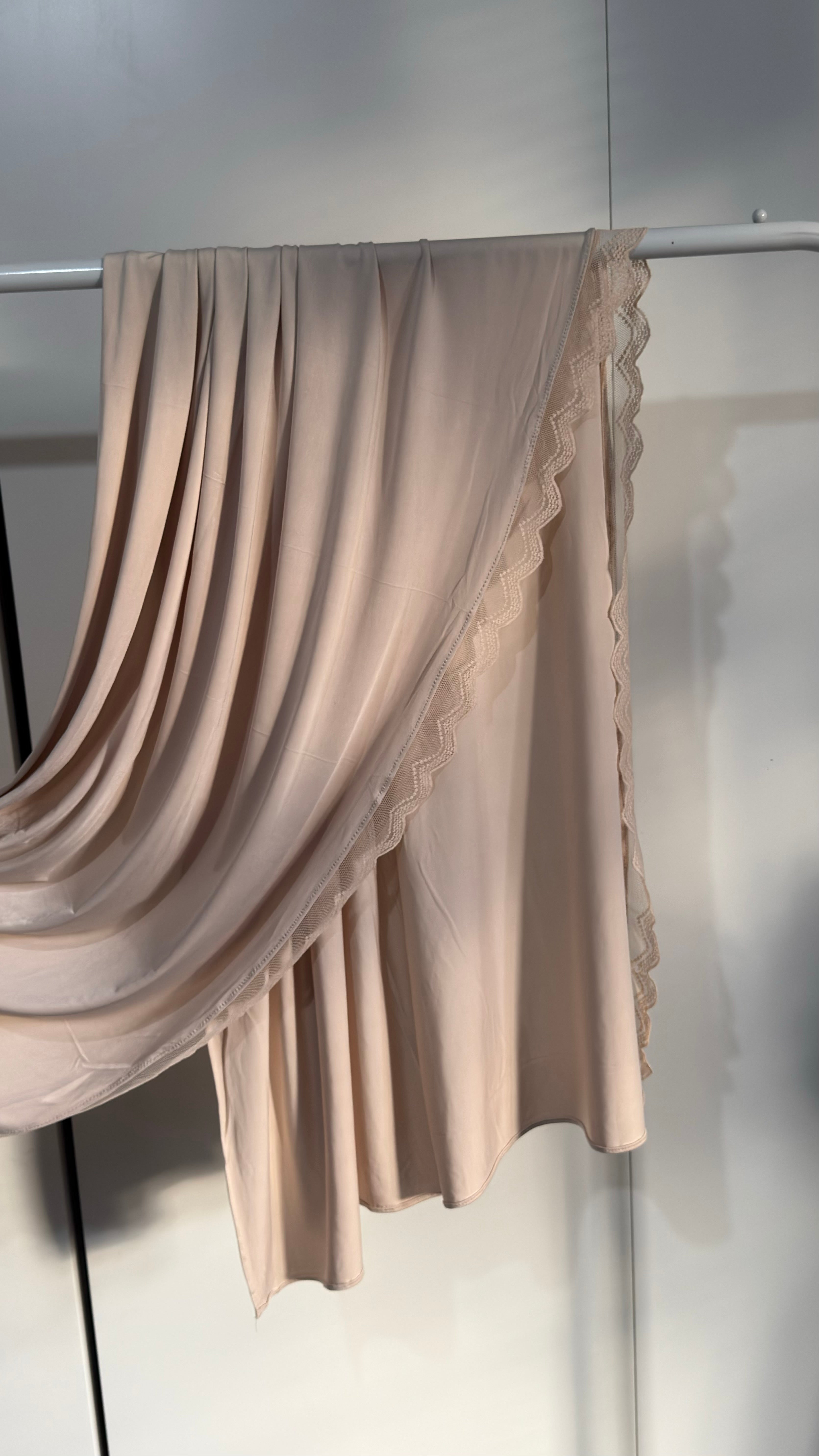 Liquid Jersey Lace Hijabs