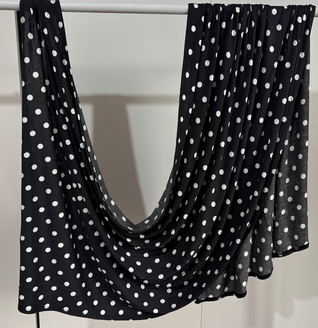 Polka dot Jersey Hijab