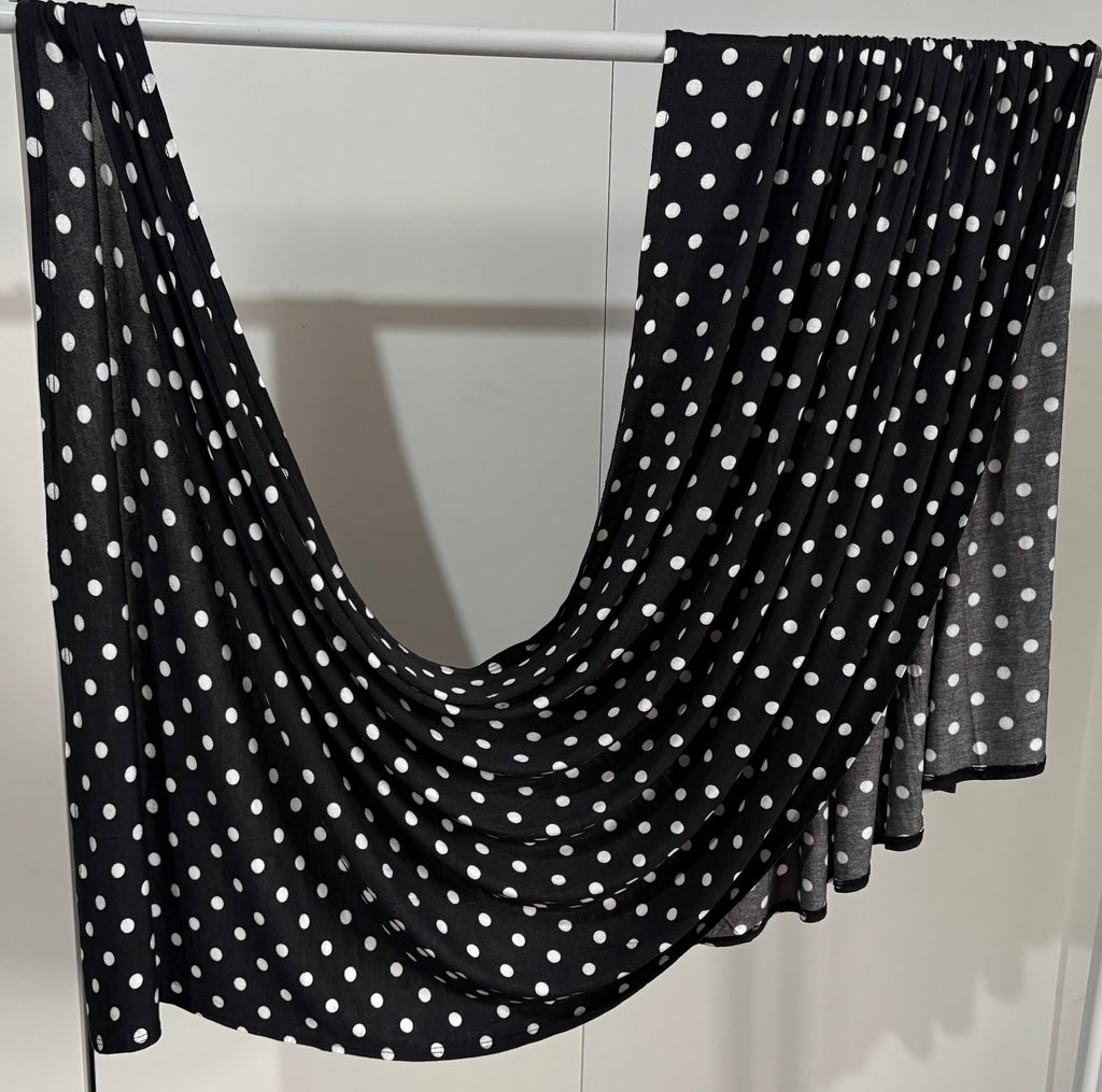 Polka dot Jersey Hijab