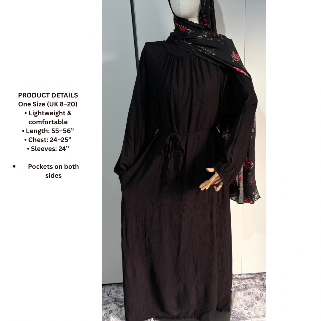 Viscose Long Modest Dress Lightweight Summer Dress for Women Comfortable and Stylish