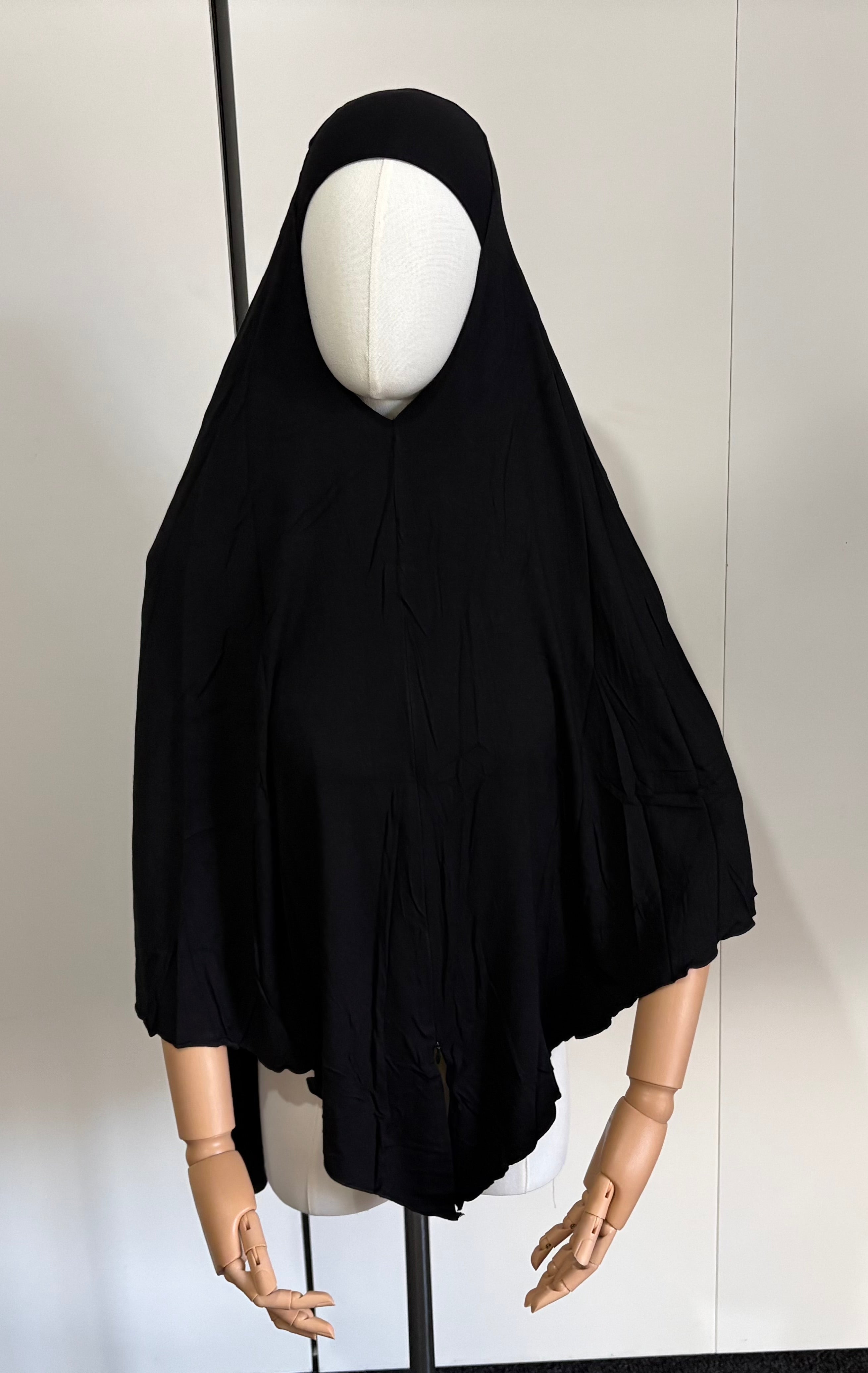 Premium Modal Jersey Maxi Khimar with Front Zip