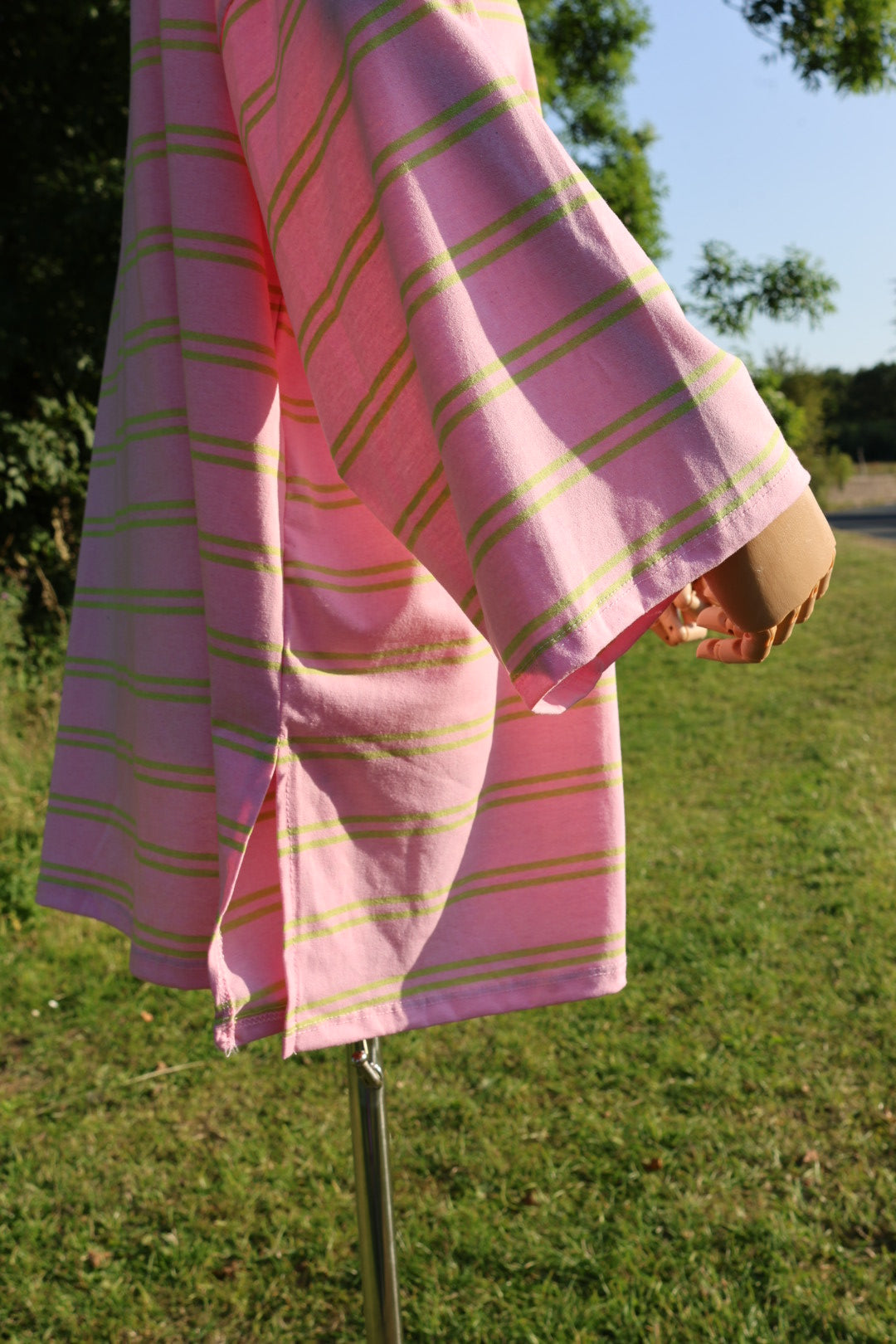 Striped oversized Shirts-95% Cotton