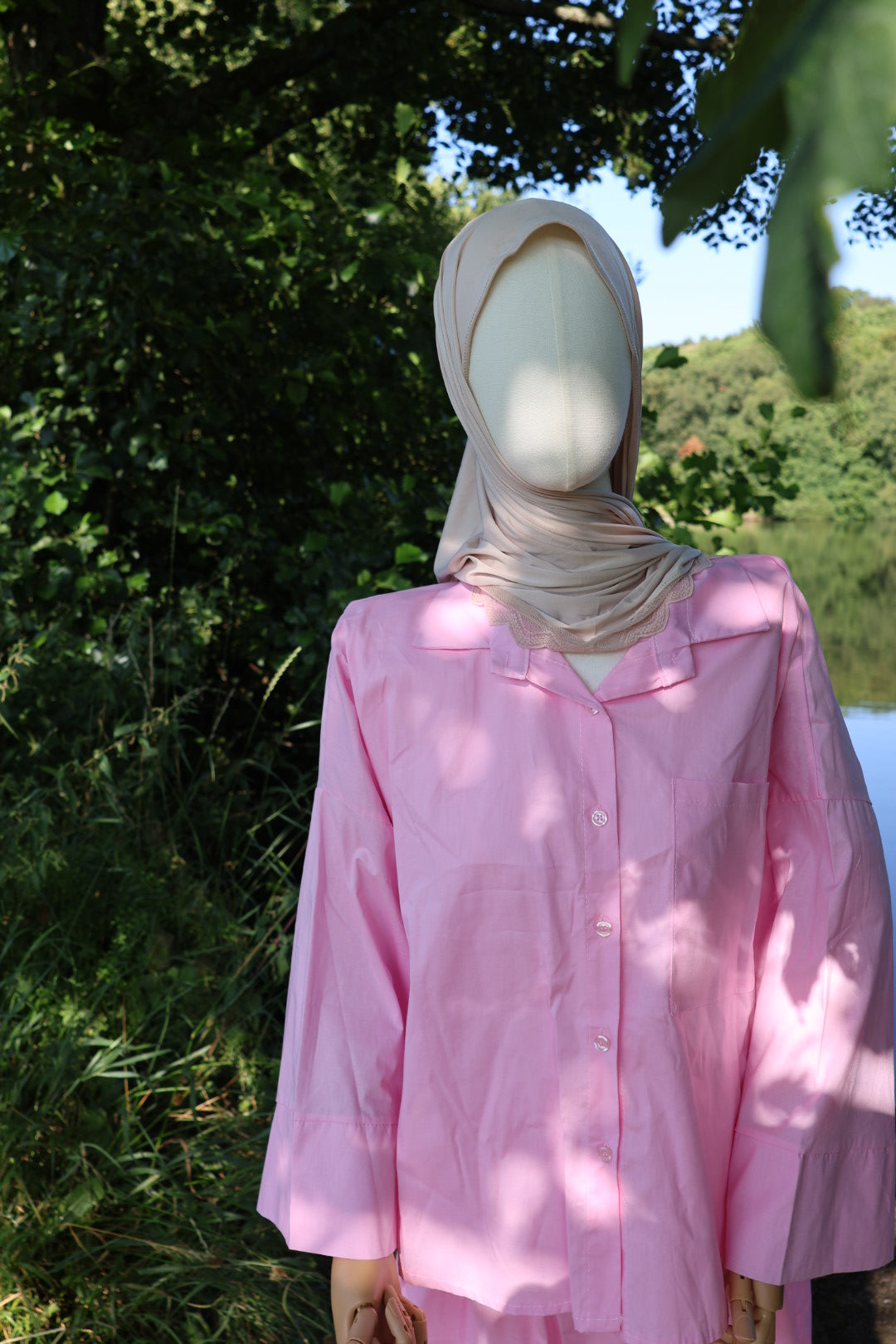 100% Cotton Skirt and Shirt Set
