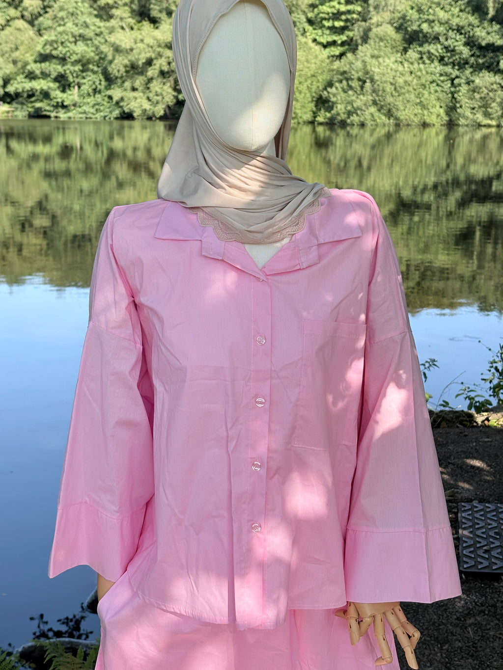 100% Cotton Skirt and Shirt Set