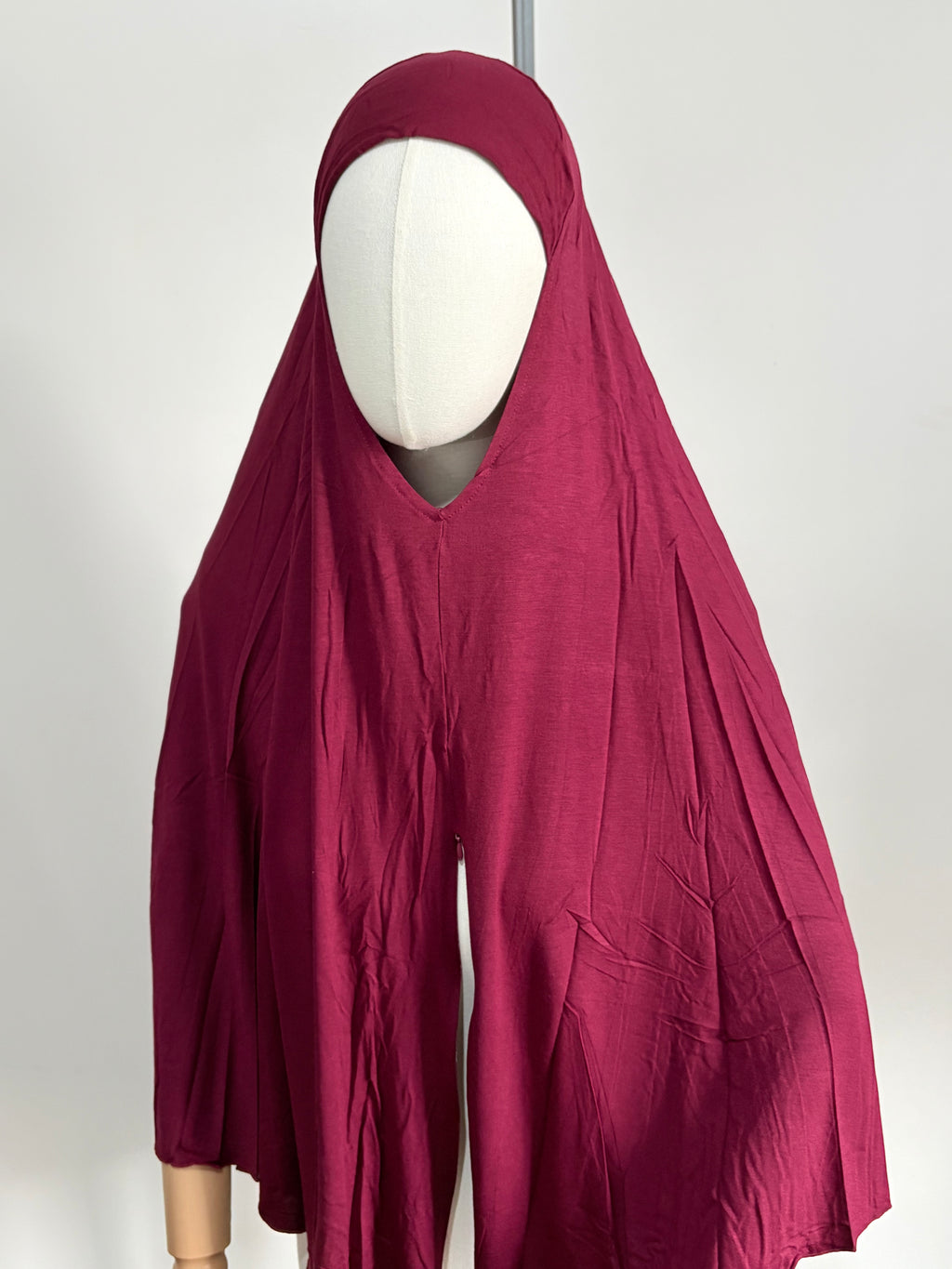 Premium Modal Jersey Maxi Khimar with Front Zip