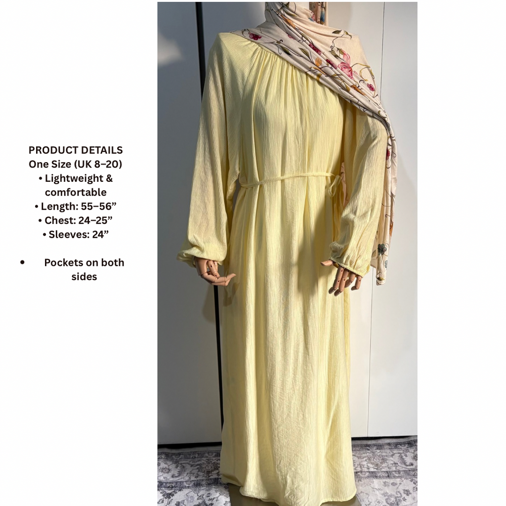 Viscose Long Modest Dress Lightweight Summer Dress for Women Comfortable and Stylish