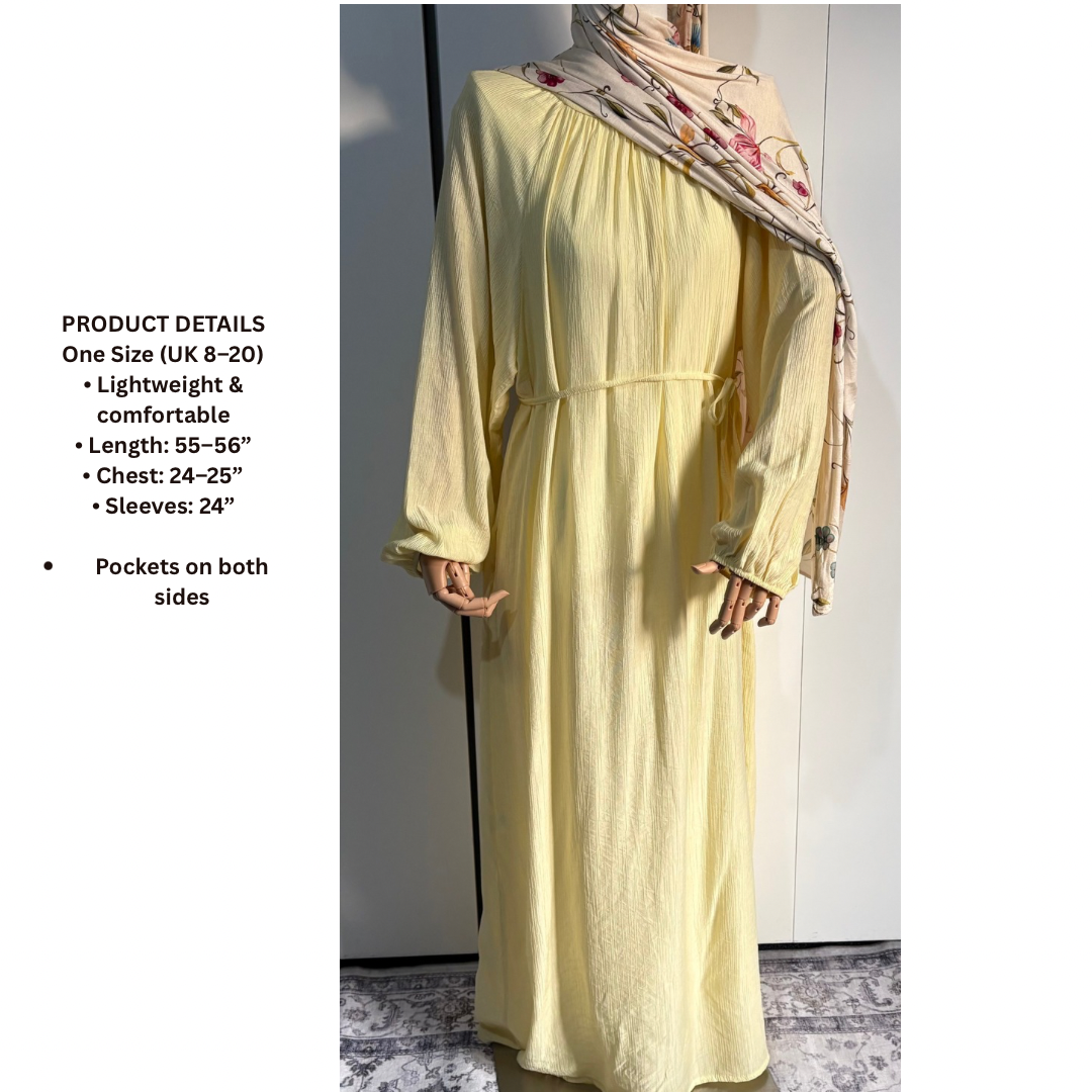 Viscose Long Modest Dress Lightweight Summer Dress for Women Comfortable and Stylish