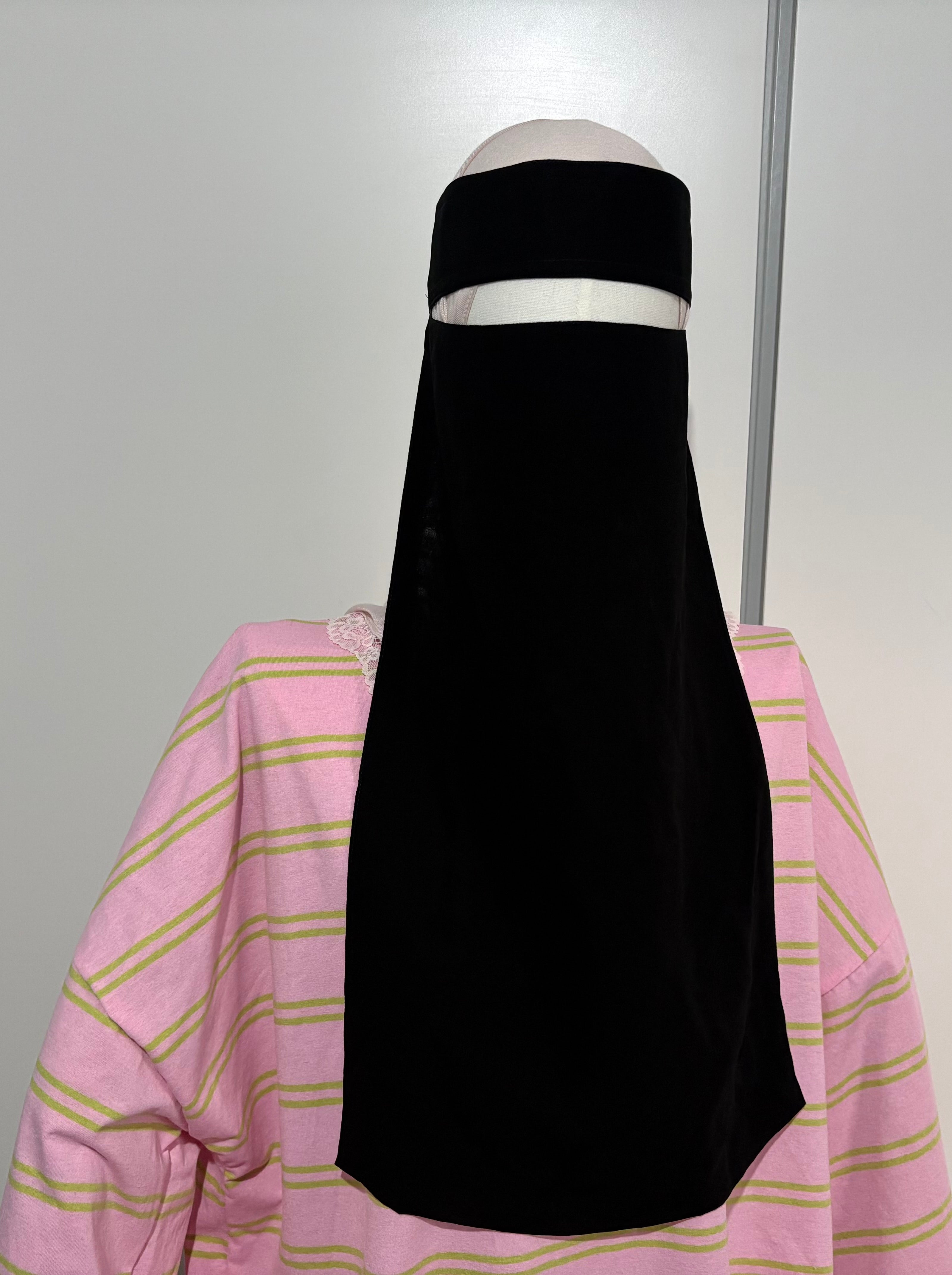 XL Bedoon Essm Niqab-22 inches Long