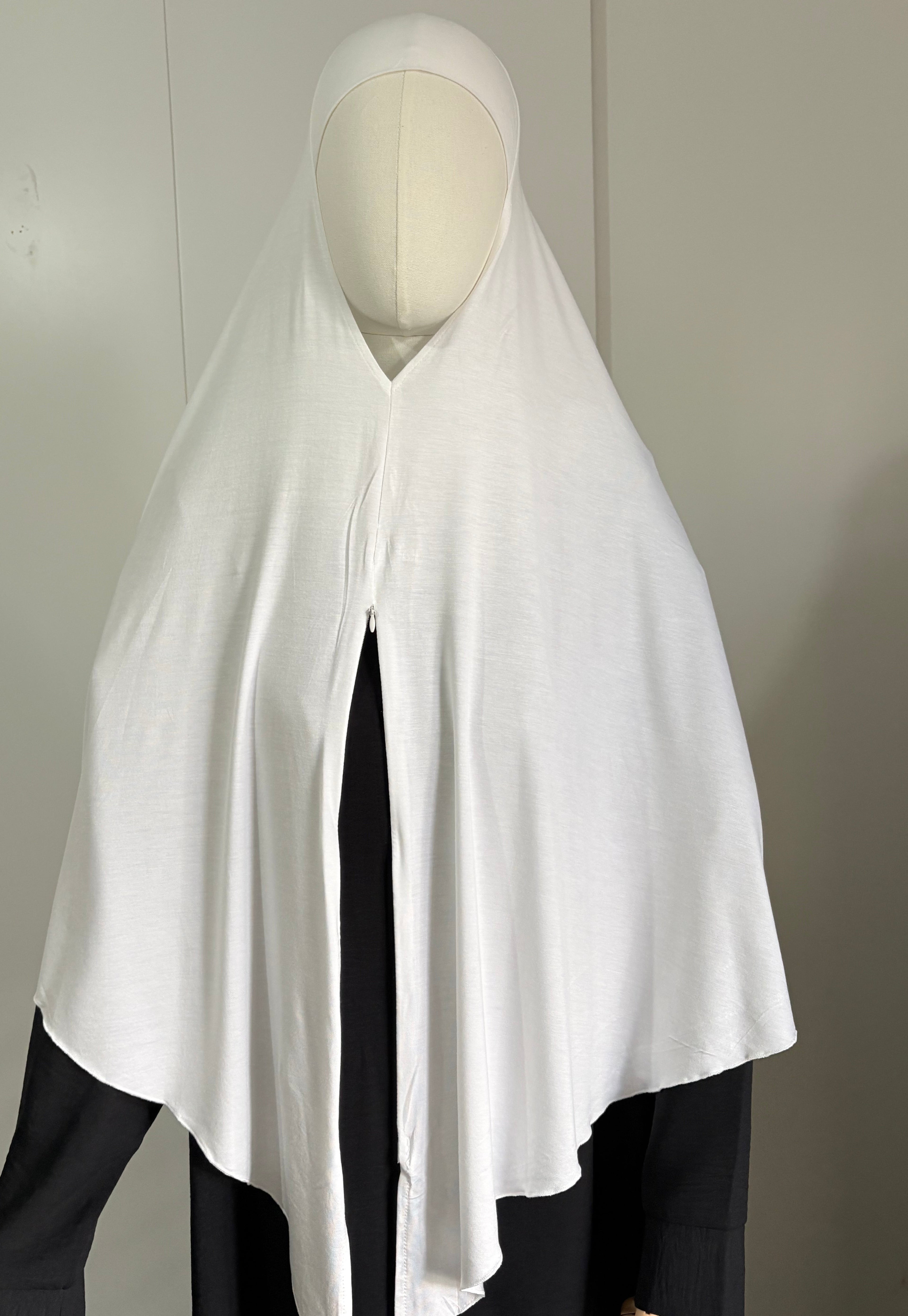 Premium Modal Jersey Maxi Khimar with Front Zip