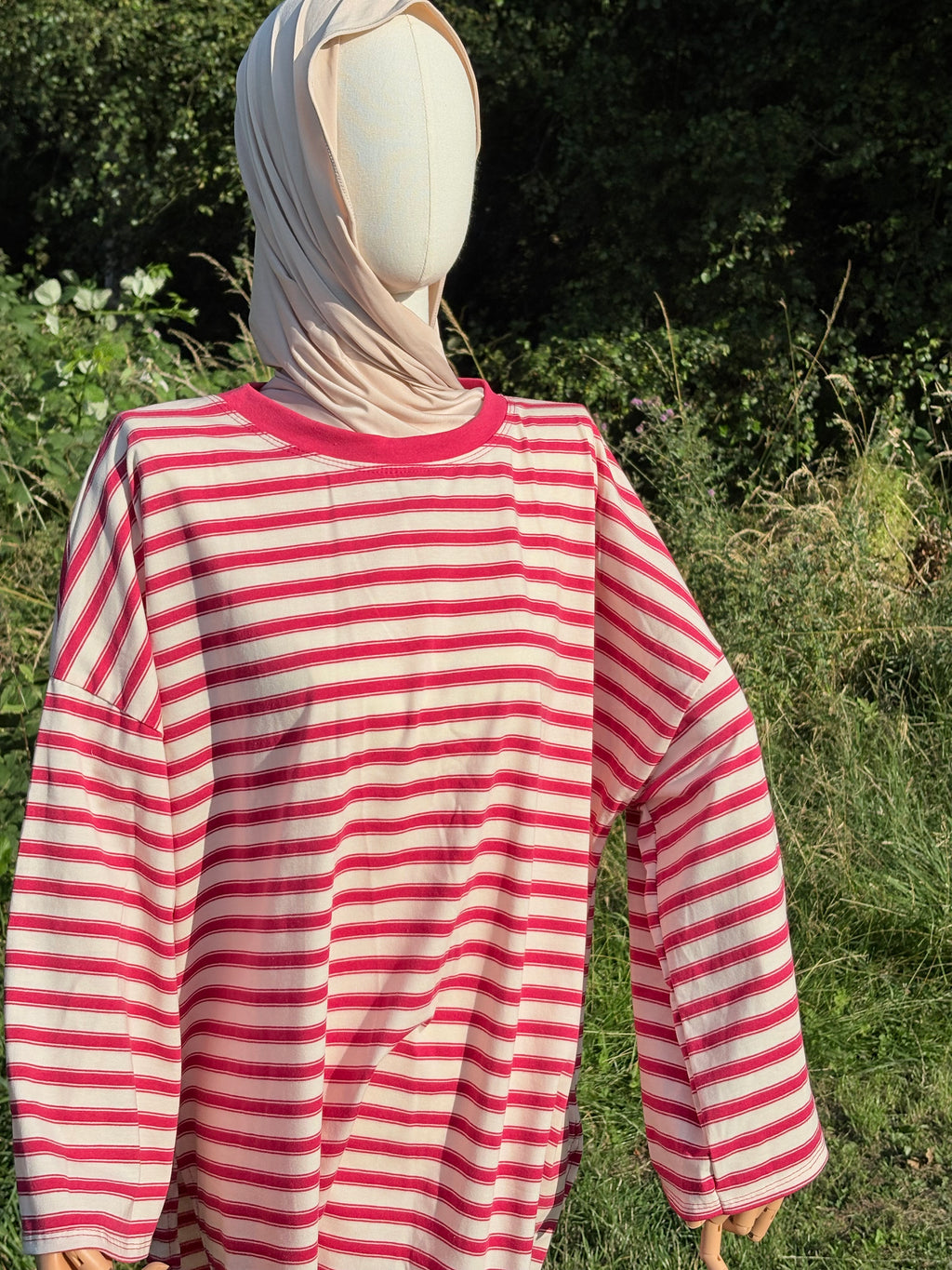 Striped oversized Shirts-95% Cotton