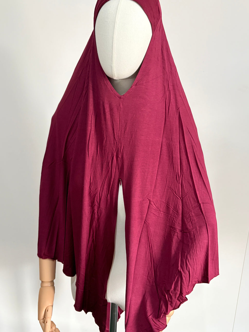 Premium Modal Jersey Maxi Khimar with Front Zip