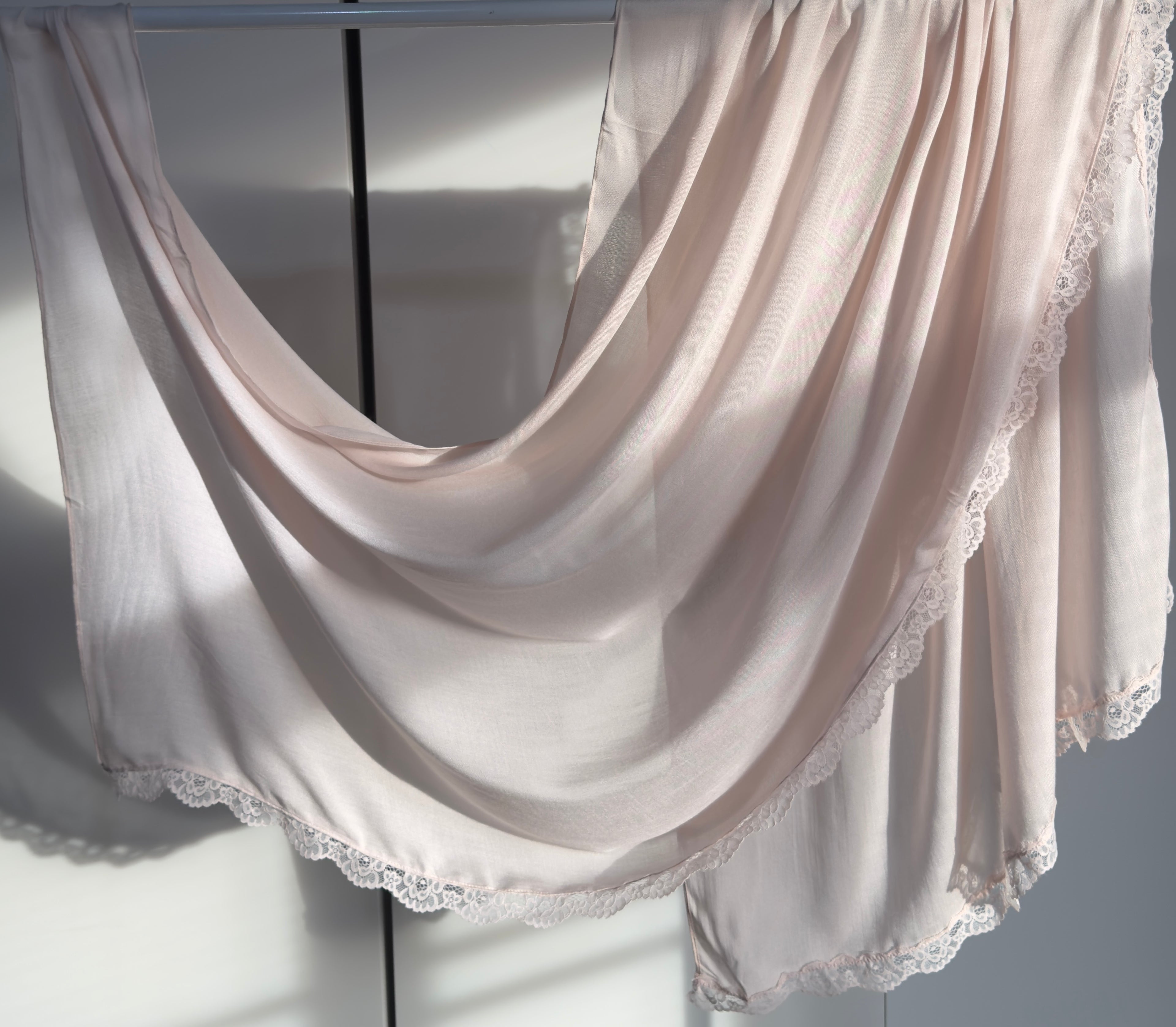 Modal Lace Hijabs L shaped Lace-OMA Modesty