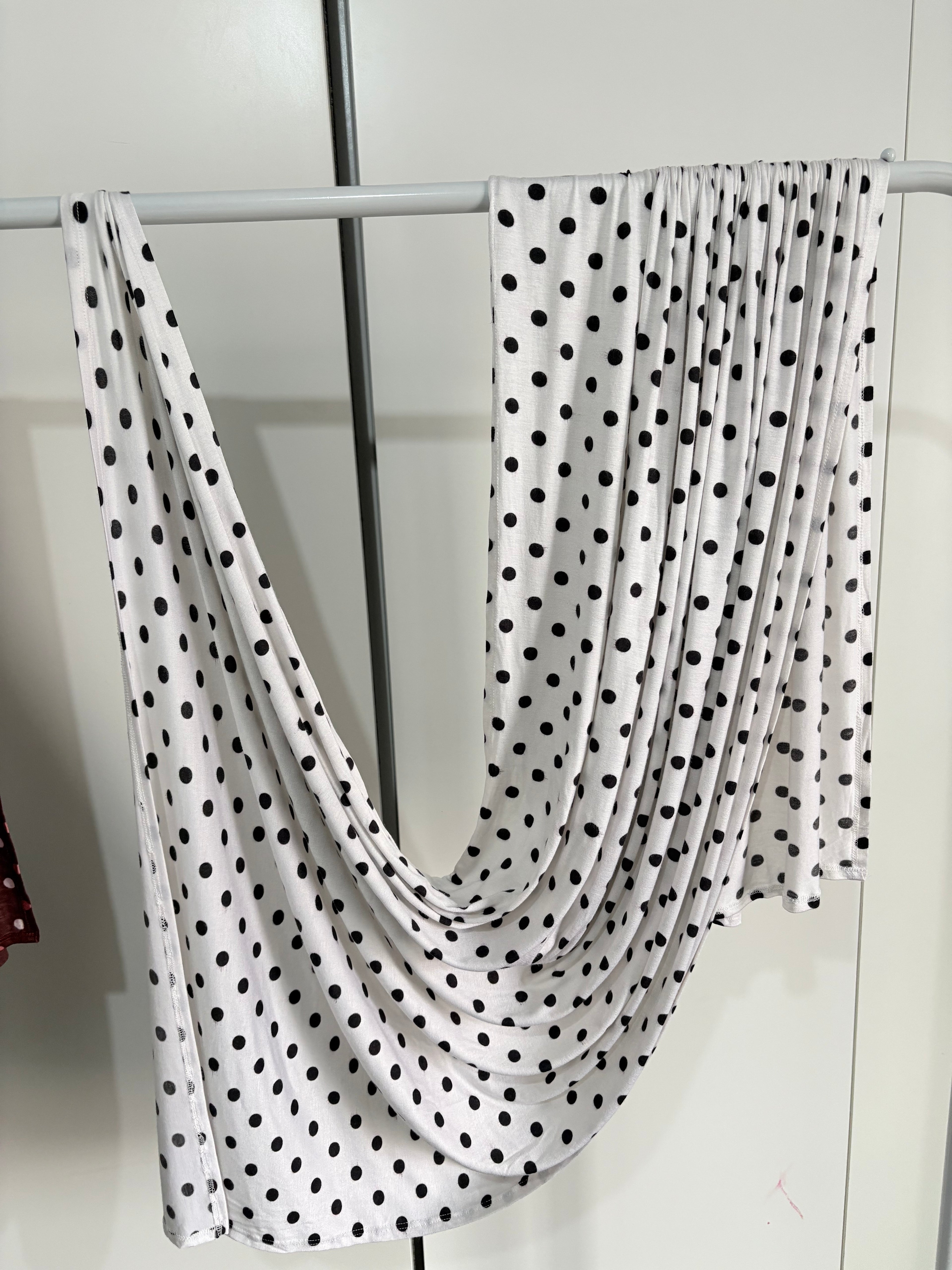 Polka dot Jersey Hijab
