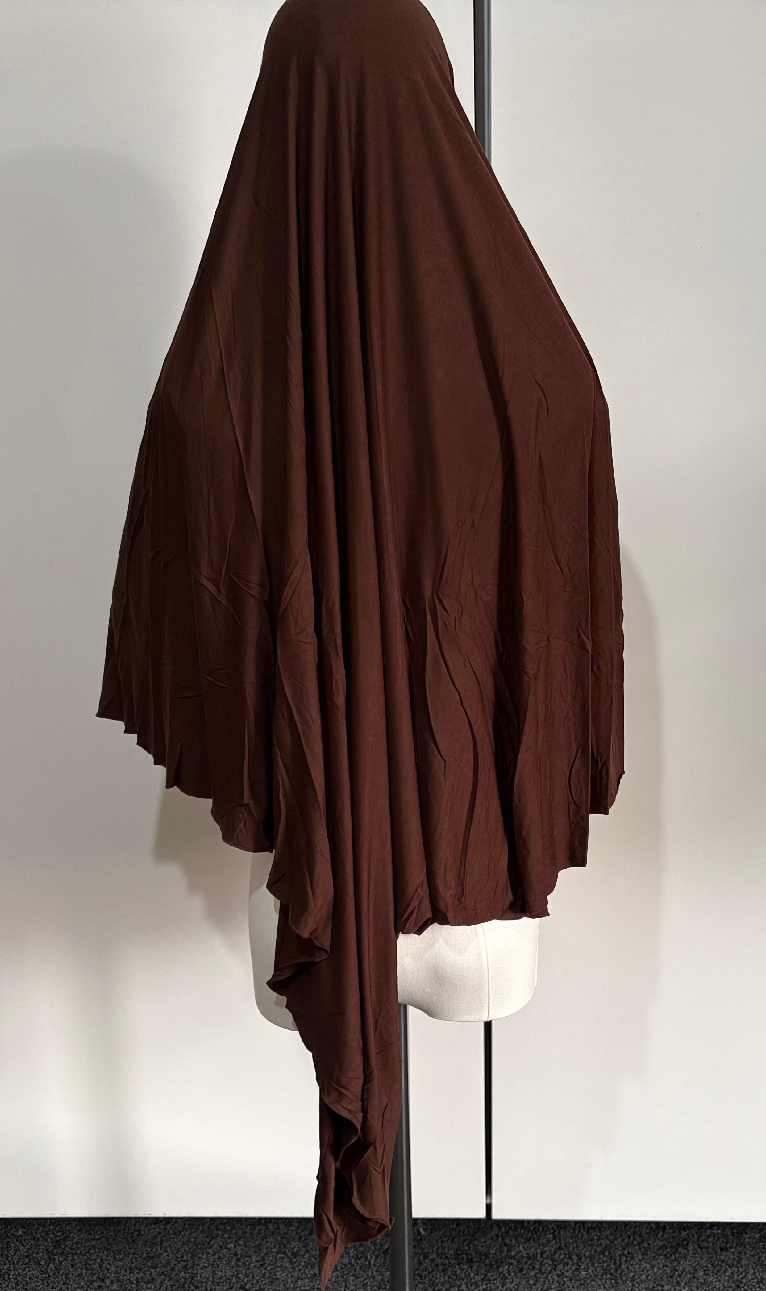 Premium Modal Jersey Maxi Khimar with Front Zip