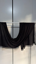 L Shaped Liquid Jersey Lace Hijabs